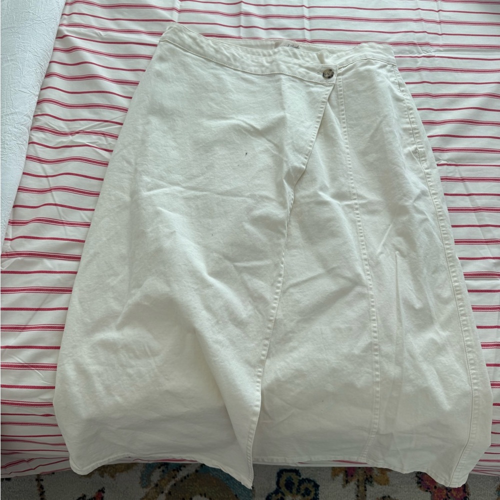 Universal Thread Cream A-Line Skirt